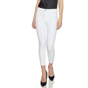 L'AGENCE Margot High Rise Skinny Jean Size 25 White ankle-length 5 pkt